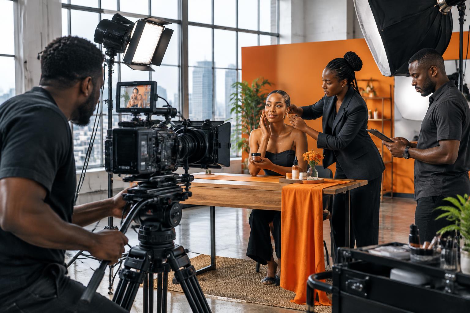 Illustrative commercial production session